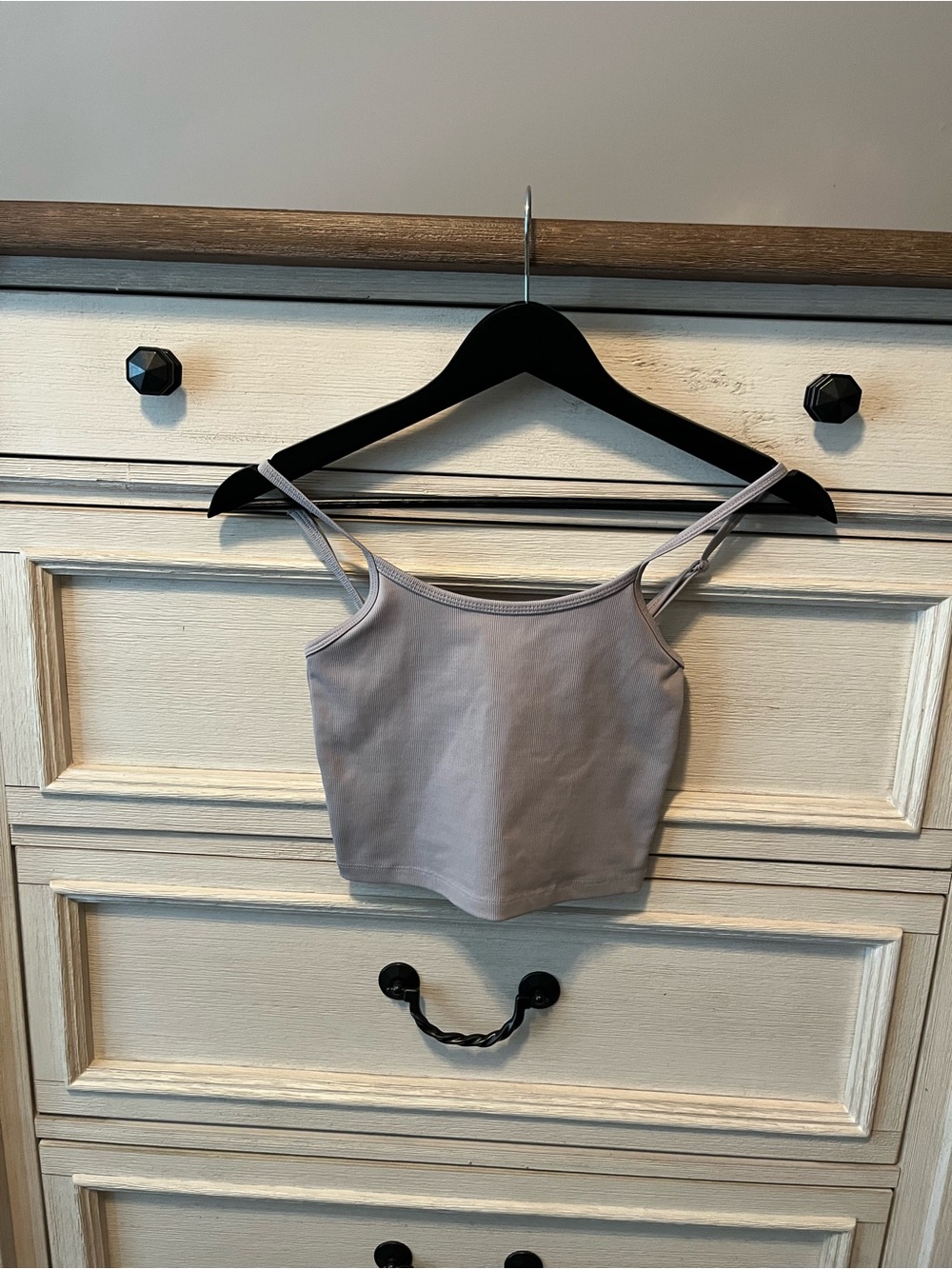 Balance Athletica Gray Cropped Double-Strap Camisole